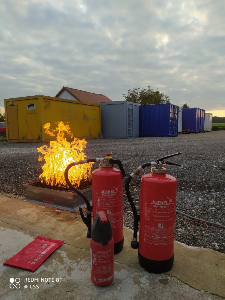 Training Feuerlöscher